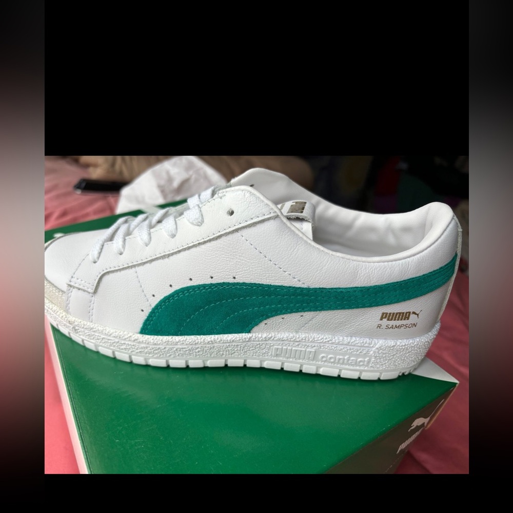 Puma Ralph Sampson white parasailing green adults size 6 sneakers bnib
